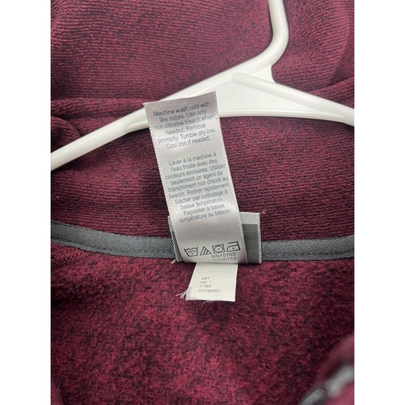 C9 by Champion 1/4 Zip Sweater Mens Large L Maroon Fleece Long Sleeve EUC - Picture 5 of 15